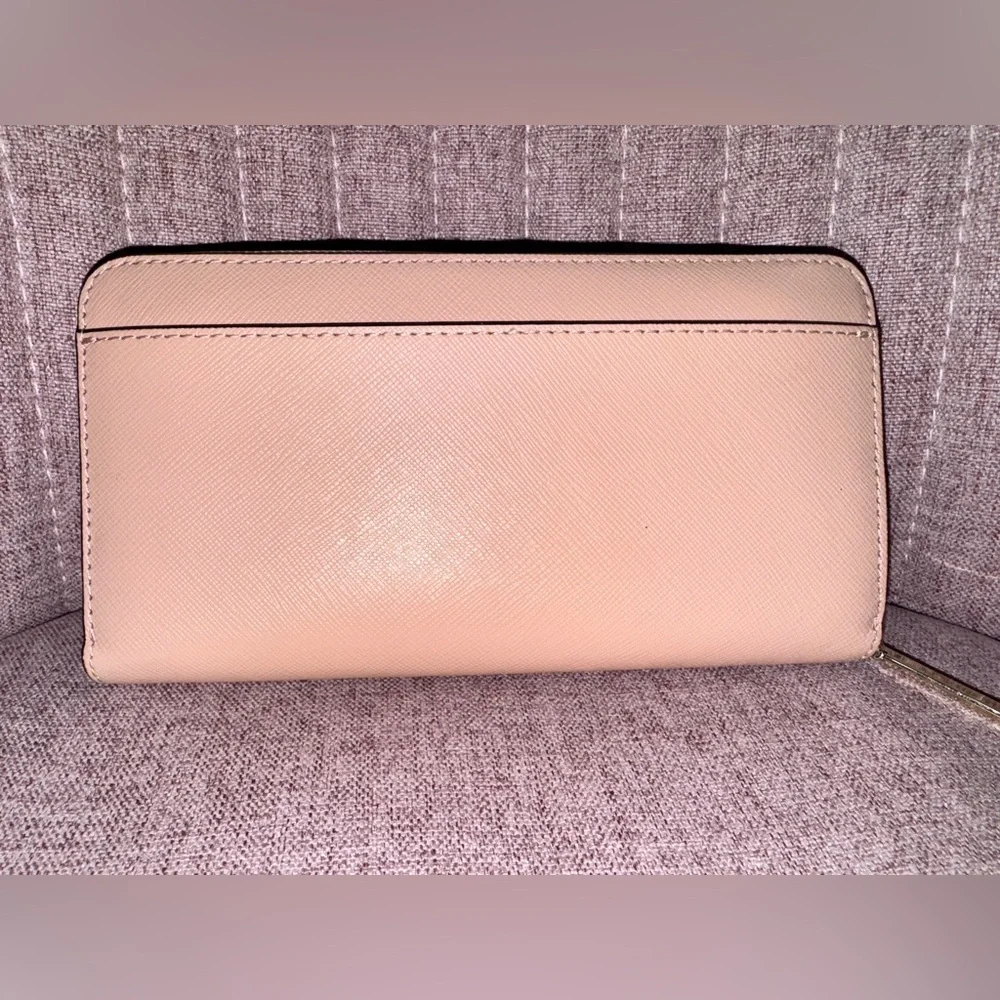 Kate Spade Pink Zip Around Continental Wallet - Picture 2 of 3